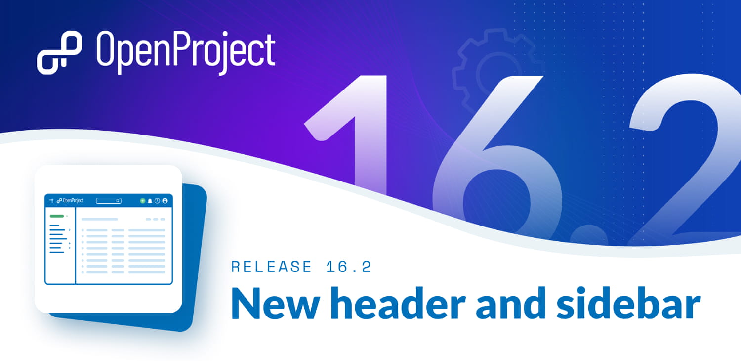 OpenProject 16.2: New header and sidebar with improved navigation and design