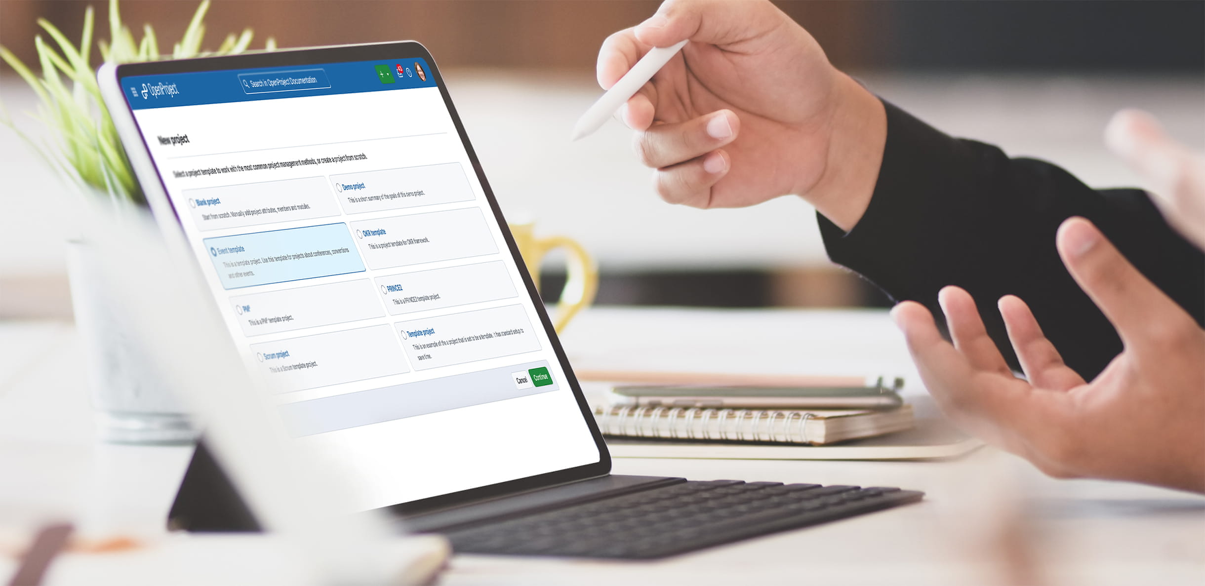 Cómo trabajar con plantillas de proyecto