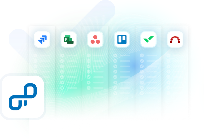 Ilustración que muestra una tabla comparativa de diferentes herramientas de software de gestión de proyectos