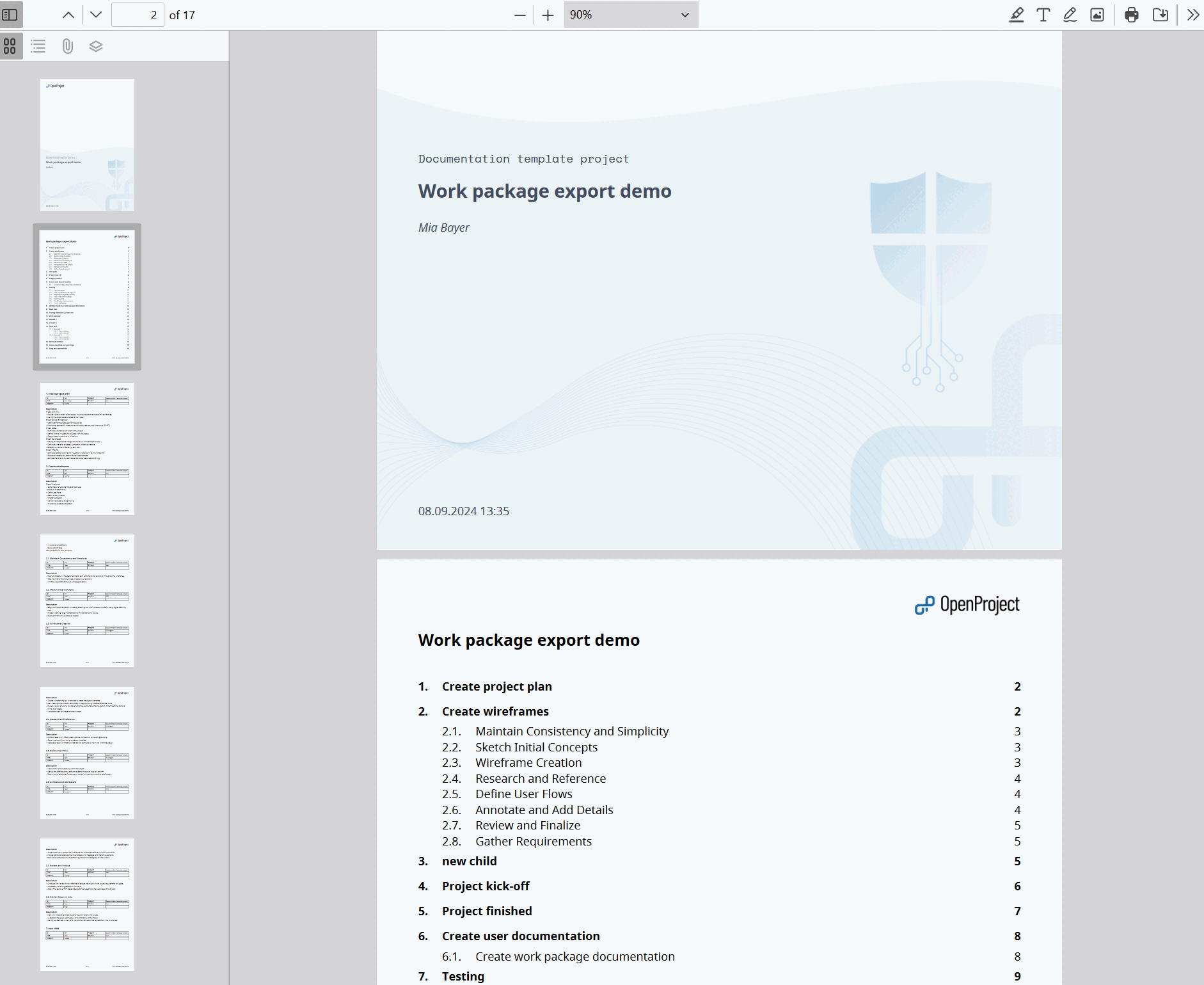 OpenProject_pdf_report_export