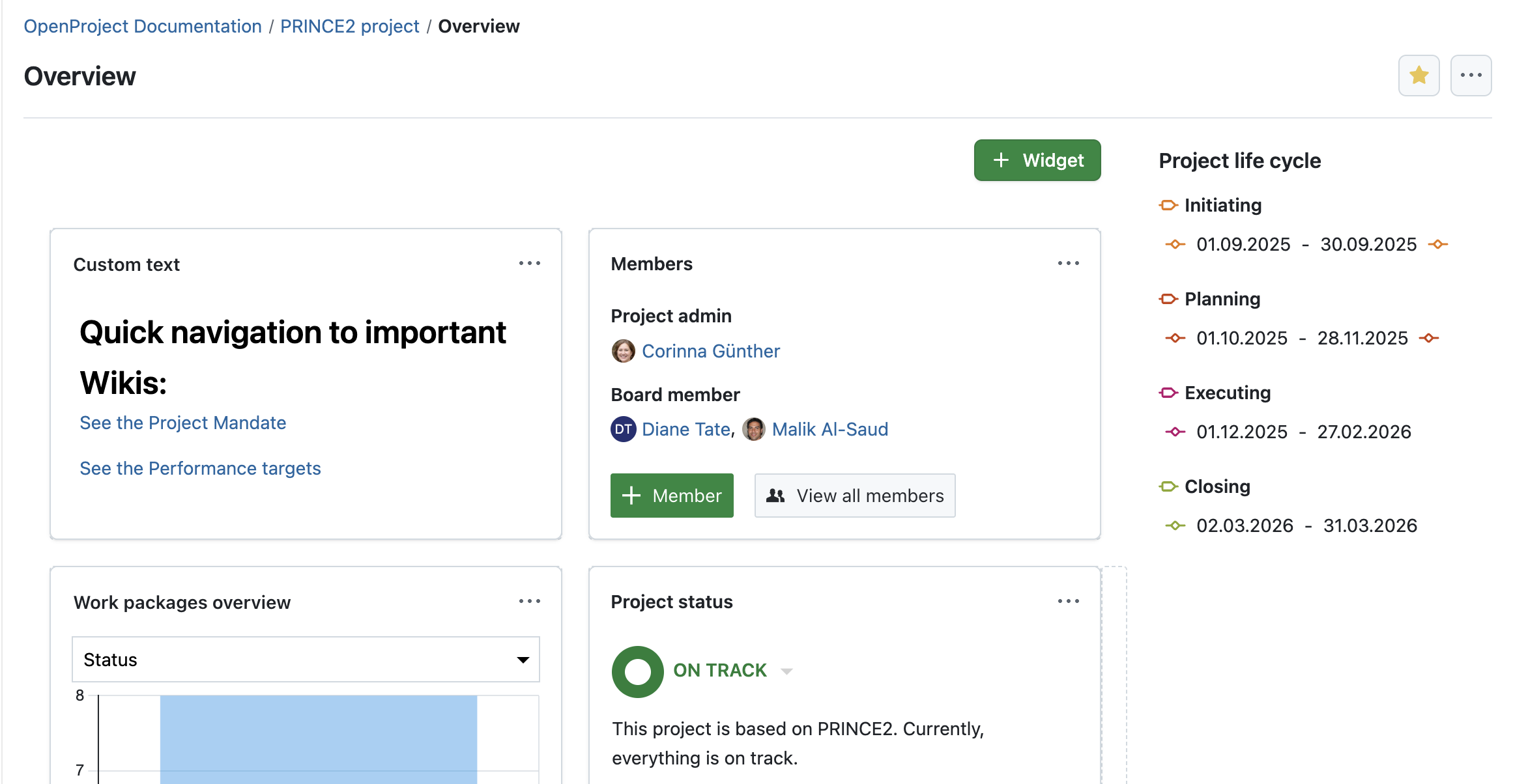 Siga el proceso PRINCE2 con OpenProject: gestionar los límites de las etapas con fases y puertas