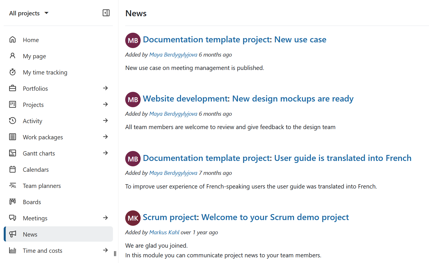 The News global module