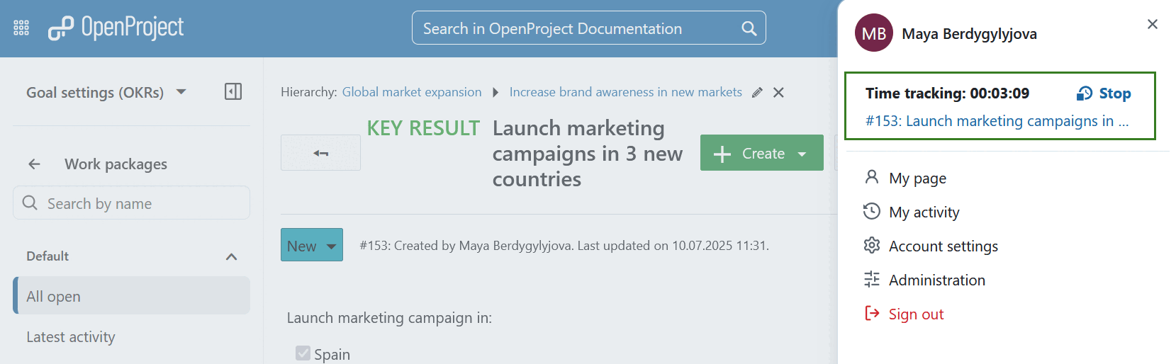 OpenProject_stop_tracking_from_avatar